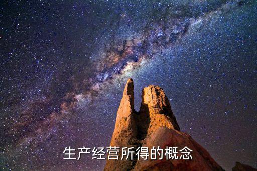 個人生產(chǎn)經(jīng)營所得c表是什么意思，生產(chǎn)經(jīng)營所得的概念