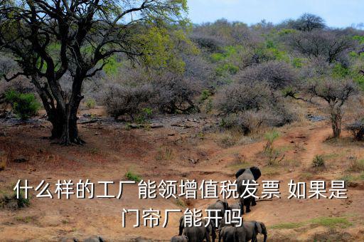 什么樣的公司可以領(lǐng)發(fā)票，什么樣的工廠能領(lǐng)增值稅發(fā)票 如果是門簾廠能開嗎