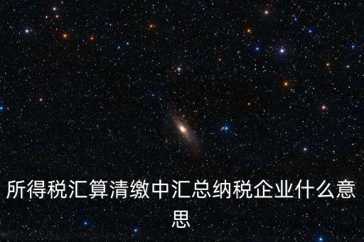 什么匯總納稅企業(yè)所得稅，關(guān)于企業(yè)所得稅匯總繳納