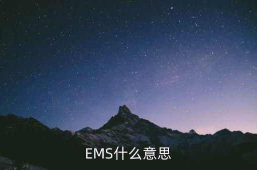 國稅寄ems一般是什么意思，請問郵寄EMS是什么意思