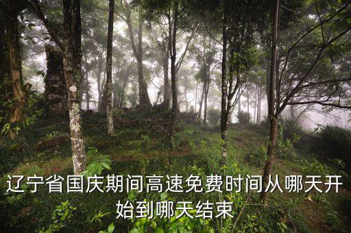 遼寧省河道費(fèi)免征到什么時(shí)候，遼寧節(jié)假日高速免費(fèi)什么時(shí)候開始