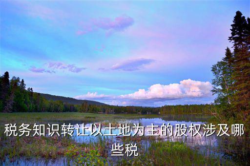 股權(quán)轉(zhuǎn)讓地稅管什么的，股權(quán)轉(zhuǎn)讓的稅務(wù)問(wèn)題