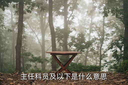 稅務(wù)局主任科員是什么，局級(jí)單位里的主任科員是什么級(jí)別
