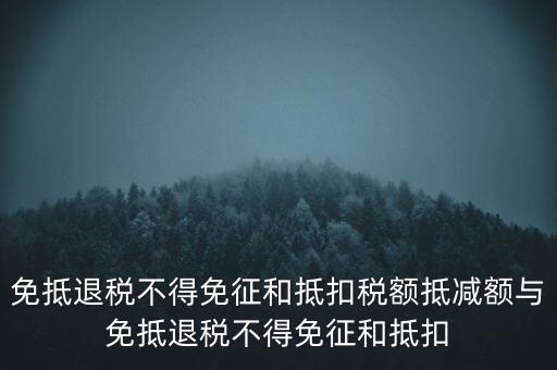 免抵退稅額抵減額是什么意思，當(dāng)期免抵退稅不得免征和抵扣稅額的抵減額是什么意思