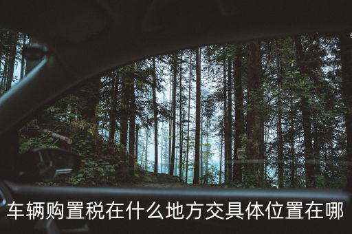 榆次汽車購置稅在什么地方交，車輛購置稅在什么地方交具體位置在哪