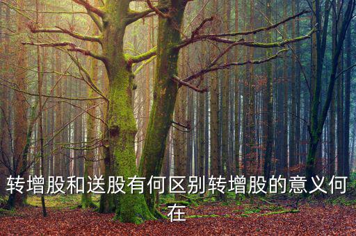 企業(yè)為什么要轉(zhuǎn)增股份，轉(zhuǎn)增股和送股有何區(qū)別轉(zhuǎn)增股的意義何在