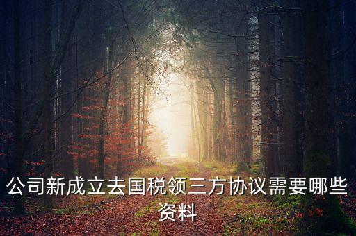 稅務(wù)簽三方協(xié)議需要帶什么，公司新成立去國稅領(lǐng)三方協(xié)議需要哪些資料