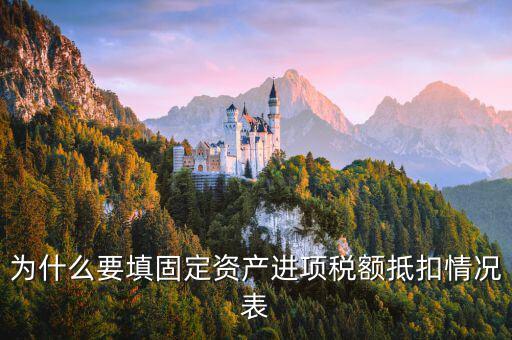 申報(bào)表固定資產(chǎn)進(jìn)項(xiàng)稅有什么作用，國(guó)稅報(bào)表中固定資產(chǎn)進(jìn)項(xiàng)稅報(bào)表