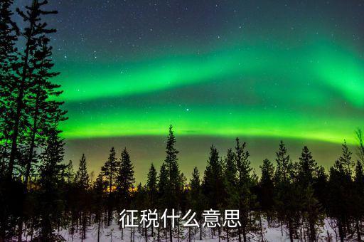 什么是帶征稅額，征稅什么意思