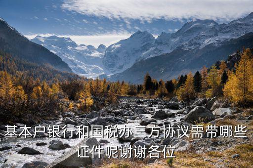 基本戶(hù)銀行和國(guó)稅辦三方協(xié)議需帶哪些證件呢謝謝各位