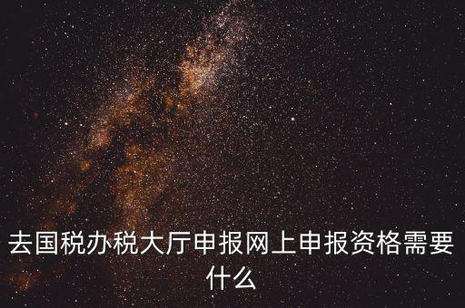 國稅網(wǎng)上申報(bào)用什么，去國稅辦稅大廳申報(bào)網(wǎng)上申報(bào)資格需要什么