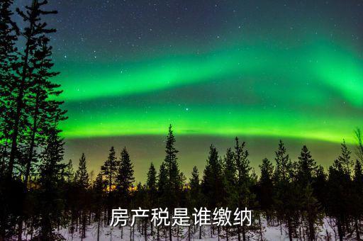 房產(chǎn)稅是什么 由誰繳納，房產(chǎn)稅是誰繳納