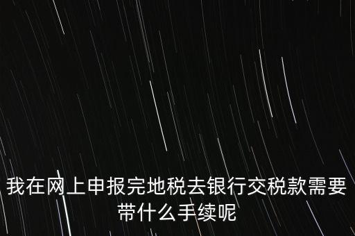核稅后拿什么去交稅，申報(bào)交稅需要什么手續(xù)