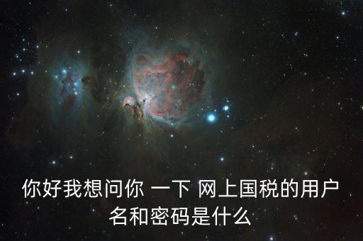 稅號和密碼是什么，國稅第一次網(wǎng)上申報的登陸密碼是什么