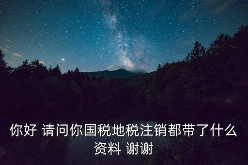 注銷稅盤都帶什么資料，稅務(wù)注銷都需要什么資料啊