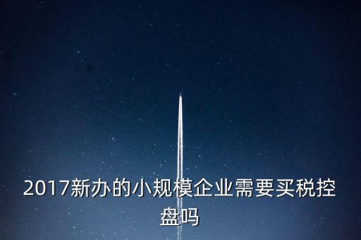 什么公司要稅控盤，2017新辦的小規(guī)模企業(yè)需要買稅控盤嗎