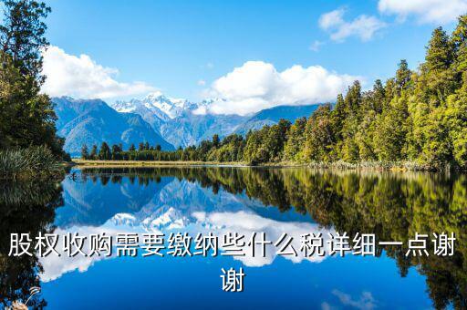 股權(quán)收購(gòu)要交什么稅，股權(quán)收購(gòu)需要繳納哪些稅費(fèi)繳納稅費(fèi)的是收購(gòu)方還是轉(zhuǎn)讓方