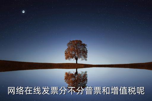 在線發(fā)票是什么，網(wǎng)絡(luò)在線發(fā)票分不分普票和增值稅呢