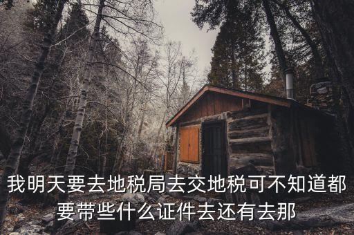 地稅大廳繳款需要什么，我公司是繳納營業(yè)稅的地稅去銀行繳納需要什么手續(xù)和步驟