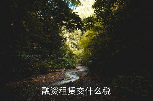 融資租賃繳納什么稅，融資租賃交什么稅