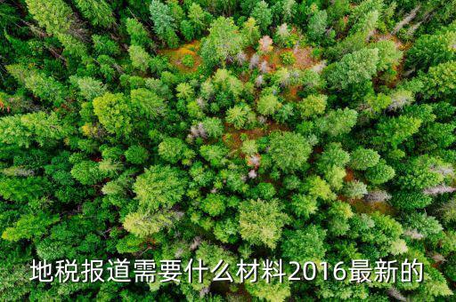 地稅報(bào)道需要什么，地稅報(bào)稅需要什么資料