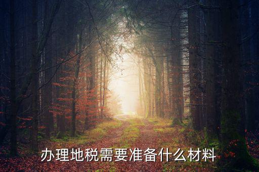 地稅定稅需要什么材料，辦理地稅需要準備什么材料