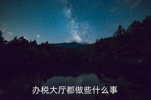 稅務(wù)大廳承擔什么責任，辦稅大廳都做些什么事