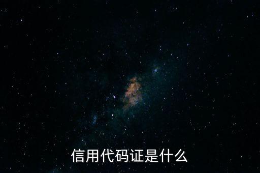 信用代碼號是什么情況，信用代碼證是什么