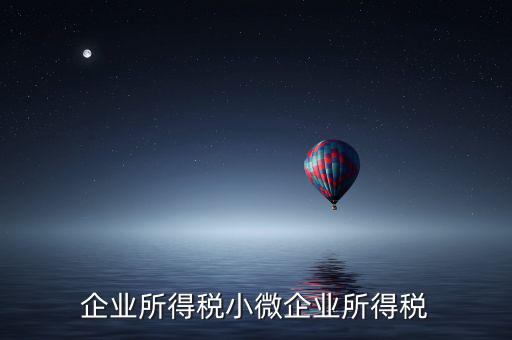 什么企業(yè)算小微企業(yè)所得稅，企業(yè)所得稅小微企業(yè)所得稅