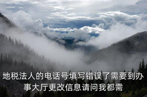 地稅法人的電話號(hào)填寫錯(cuò)誤了需要到辦事大廳更改信息請(qǐng)問(wèn)我都需