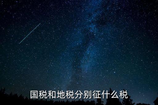 國稅地稅分別報(bào)什么稅，國稅和地稅局分別要交哪些稅和報(bào)表