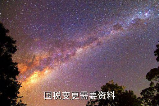 變更國(guó)稅需要什么資料，國(guó)稅變更需要資料