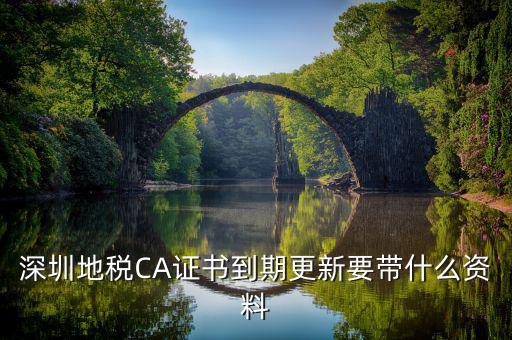 地稅ca續(xù)費(fèi)需要帶什么資料，去地稅辦理CA證書需要帶什么資料