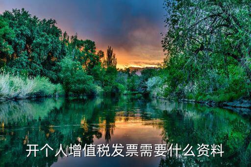 個(gè)人發(fā)票要帶什么資料，個(gè)人購(gòu)物開(kāi)增值稅普通發(fā)票需要什么資料