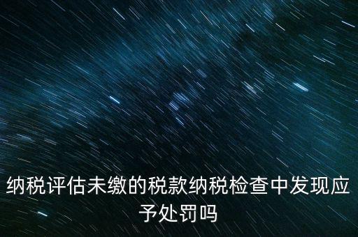 納稅評定稅款是什么，國稅作日常評估稅款繳滯納金比例是多少