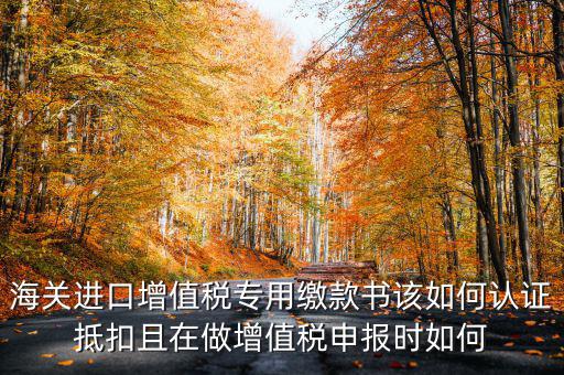 海關(guān)進(jìn)口增值稅專用繳款書如何抵扣，海關(guān)進(jìn)口增值稅繳款書怎么抵扣