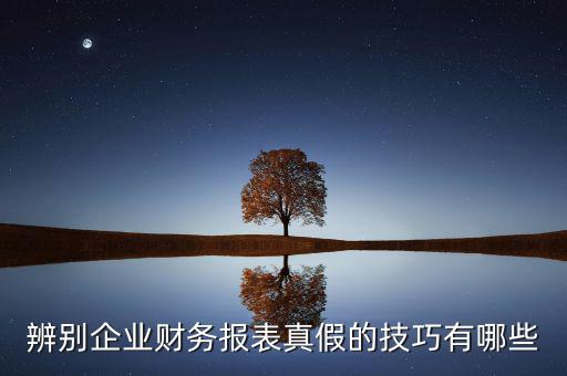 如何核實財務報表真?zhèn)?，如何辨別企業(yè)財務報表的真?zhèn)?/></a></span><span id=