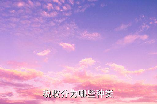 如何對稅收進(jìn)行分類，我國的稅收分類方式主要有哪些