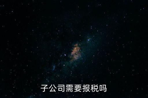 子公司如何申報納稅，控股子公司如何定稅