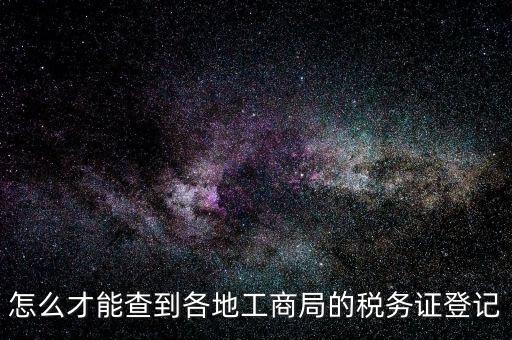 電子稅務(wù)登記如何查詢，稅務(wù)登記號查詢
