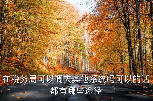 國稅系統(tǒng)如何調(diào)出，其他公務(wù)員怎么調(diào)稅務(wù)系統(tǒng)