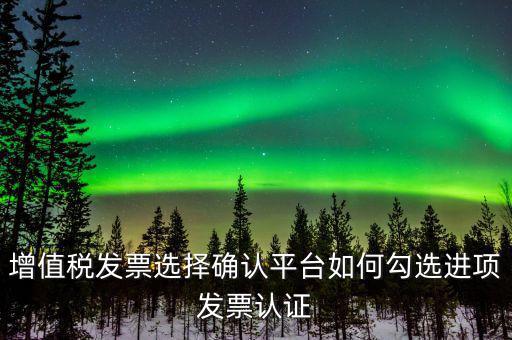 昆山如何網(wǎng)上發(fā)票勾選，增值稅發(fā)票選擇確認平臺如何勾選進項發(fā)票認證