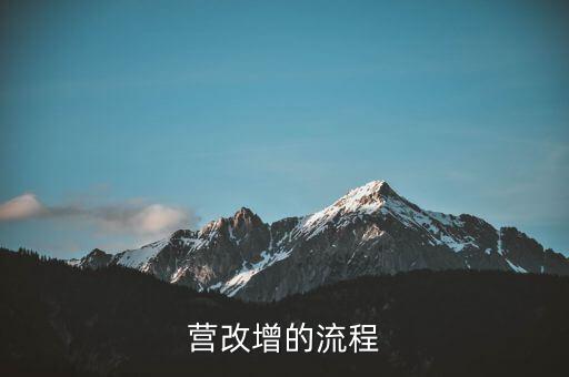 內蒙古營改增如何辦理，營改增的流程