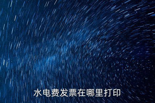 杭州供水公司發(fā)票如何網(wǎng)上打印，水電費(fèi)發(fā)票在哪里打印