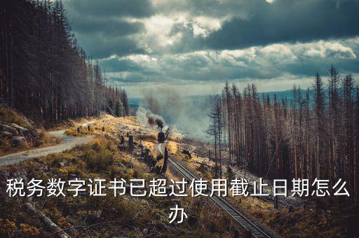 稅務(wù)數(shù)字證書過期如何更新，數(shù)字CA證書將過期該如何更換