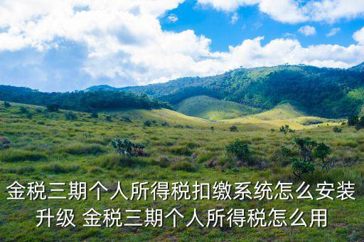 金稅三期如何系統(tǒng)升級，金稅三期納稅人網(wǎng)上報稅系統(tǒng)怎么升級