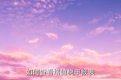 如何查詢增值稅申報情況青島，如何查看增值稅申報表
