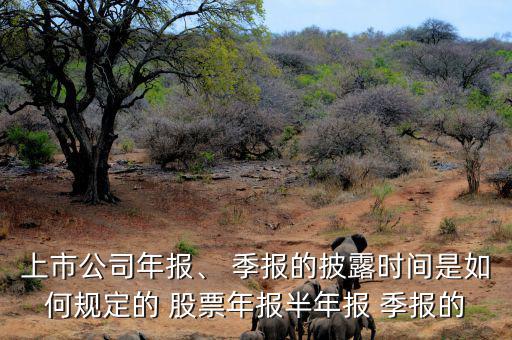 上市公司年報(bào)、 季報(bào)的披露時間是如何規(guī)定的 股票年報(bào)半年報(bào) 季報(bào)的