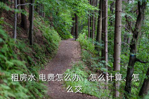  租房水 電費(fèi)怎么辦、怎么計(jì)算、怎么交