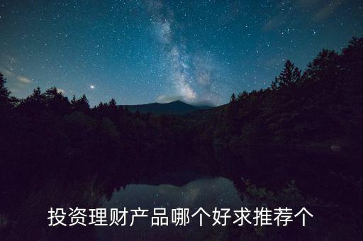 投資理財(cái)選什么好，投資理財(cái)產(chǎn)品哪個(gè)好求推薦個(gè)